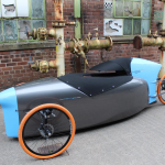 British velomobile-rocket is charged by torsion of pedals and develops a speed of 60 km / h