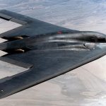 The repair of the most expensive bomber in the USA is shown