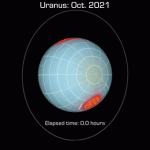 A apărut prima hartă a luminiscenței și a câmpului magnetic al lui Uranus