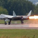 Experții au numit sunetul motoarelor avionului de luptă rus Su-57 un urlet teribil
