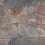 A unique mosaic with scenes from Homer's Iliad was accidentally found on a farm in England