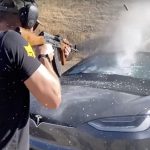 Video: armored Tesla Model X shot from AK-47. What happened to the electric car?