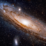 Cosmic cannibalism: physicists explain the strange shape of the Andromeda galaxy