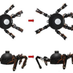A six-legged robot has appeared that walks and grabs objects with each limb