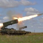 Ukrainian Armed Forces shelled Russian flamethrower system "Solntsepyok" while filming a propaganda story