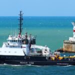 AFU shot down another Russian ship with two Harpoon missiles and filmed it on Bayraktar TB2