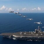 SUA trimit portavionul USS Ronald Reagan, un crucișător cu rachete și un distrugător de rachete ghidate în Taiwan - China întărește forțele aeriene în răspuns
