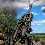 Howitzer M777 with one shot destroyed a camouflaged Russian artillery installation 2S7 "Pion" (video)