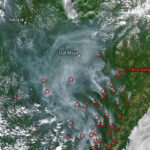 NASA showed fires in Siberia from space