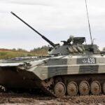 Another good trophy: Ukrainian Armed Forces captured a Russian BMP-2 with unusual armor