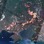 NASA showed what the front line in Ukraine looks like from space: HIMARS tried for a beautiful picture