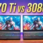Laptop with RTX 3070 Ti compared with 3080 Ti in nine games