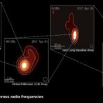 Das Event Horizon Telescope hat ein supermassereiches Schwarzes Loch mit einem Spiralstrahl eingefangen