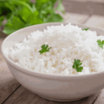 Why is it healthy to eat white rice regularly?