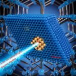 Thin diamond "capsules" hold gas at a pressure of 22 gigapascals