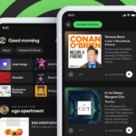 Spotify gets a redesigned home screen with separate sections for music and podcasts