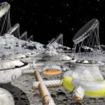 Regardez le projet d'un village gonflable sur la lune