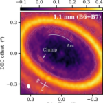 Astrophysicists have found a newborn planet hidden in the dust of a stellar disk