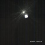 See the cloud of dust kicked up by the probe's asteroid impact