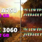 Mid-range graphics cards with giant 12 GB of memory: Intel Arc A750 vs. RTX 3060 in games