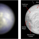 Gheață de apă găsită în cele mai clare imagini de la sol ale lunilor lui Jupiter