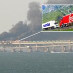 Putin's birthday present: after the explosion on the Crimean bridge, the roadbed collapsed and a fire started on the railway