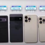 Google Pixel 7 and 7 Pro battery checked next to iPhone 14 Pro (video)