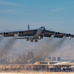 Boeing and Rolls-Royce tested the B-52 Stratofortress nuclear bomber with new F130 engines