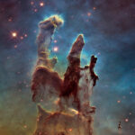 Webb photographed the Pillars of Creation. Compare how Hubble shot them before