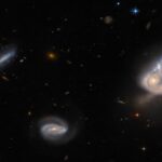 Space catastrophe on a galactic scale - Hubble photographed the collision of two galaxies 670 million light-years from Earth