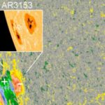 A spot appeared on the Sun that is larger than the Earth