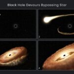 Hubble watched as a black hole turned a star into a donut