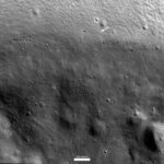 Compare two images of the Moon's craters from different space cameras