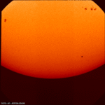 See how Mercury moves across the disk of the Sun