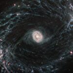 "Webb" considéré comme un réseau complexe de gaz et de poussière dans les bras des galaxies voisines