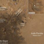 Découvrez le cratère le plus célèbre de Mars à vol d'oiseau
