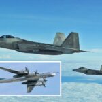 F-22 fighter jets intercept two Russian Tu-95 nuclear bombers near Alaska